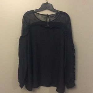 Eloquii ruffle sleeve dress